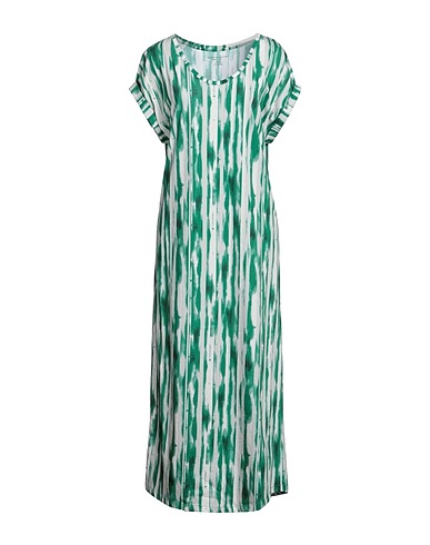 MAJESTIC FILATURES Midi dress Green 100% Cotton