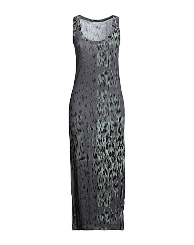 MAJESTIC FILATURES Midi-Kleid Blei 67% Viskose, 28% Leinen, 5% Elastan