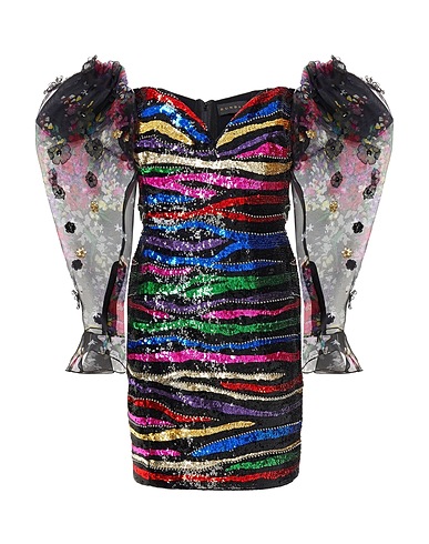 DUNDAS Sequin dress Black 100% Silk