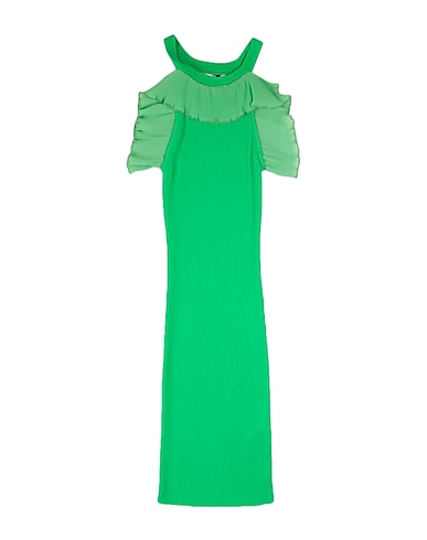 TO BE TOO Dress Green 65% Viscose, 35% Nylon