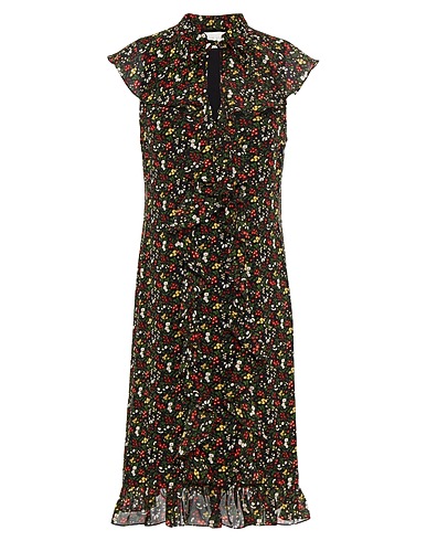 MIKAEL AGHAL Midi dress Black 100% Polyester