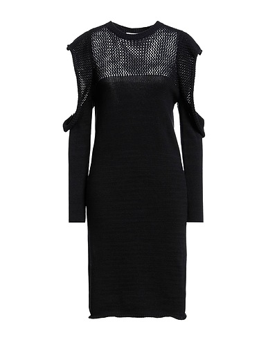 NAM-MYO Sheath dress Black 65% Polyester, 35% Cotton
