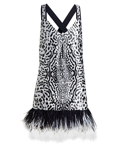 PROENZA SCHOULER Elegant dress Black 64% Polyester, 32% Silk, 4% Polyamide, Acetate, Viscose