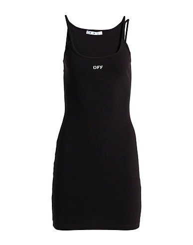 OFF-WHITE™ Short dress Black 95% Cotton, 5% Elastane