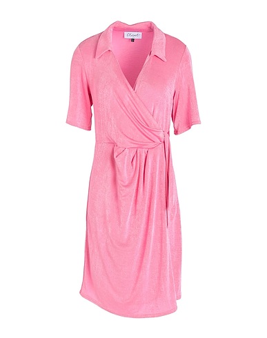 CLOSET Vestito corto Rosa 96% Poliestere, 4% Elastan