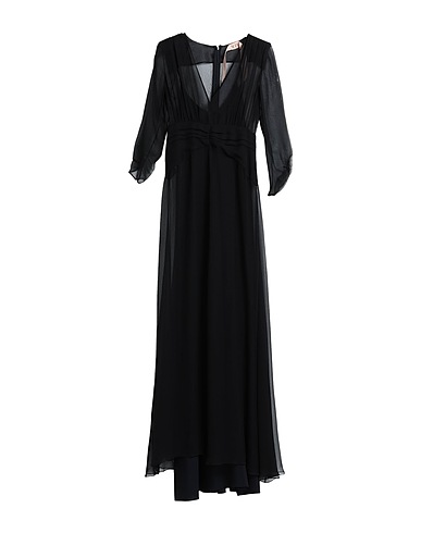 N°21 Long dress Black 100% Silk