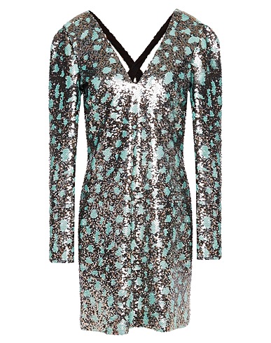ROBERTO CAVALLI Sequin dress Light green 100% Silk, PVC - Polyvinyl chloride
