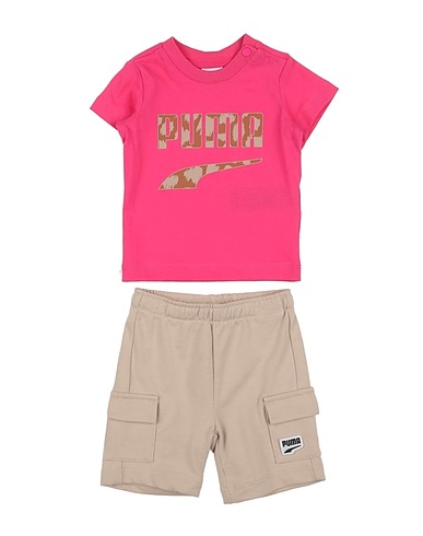 PUMA Baby co-ord  MINICATS DOWNTOWN Set Fuchsia 100% Cotton, Polyester