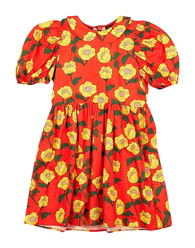 MINI RODINI Vestito Rosso pomodoro 100% Cotone organico