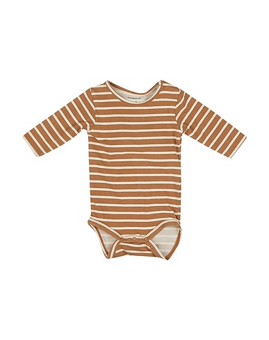 NAME IT® Baby bodysuit Khaki 95% Organic cotton, 5% Elastane