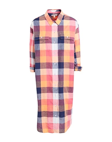 BARBOUR Vestito chemisier Albicocca 70% Cotone, 30% Lino