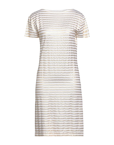 MAJESTIC FILATURES Short dress White 94% Linen, 6% Elastane