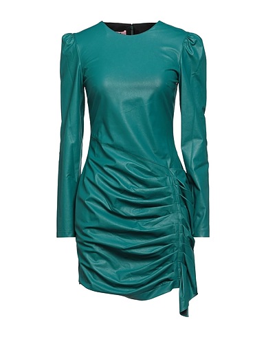 GINA GORGEOUS Sheath dress Emerald green 50% Polyurethane, 50% Viscose