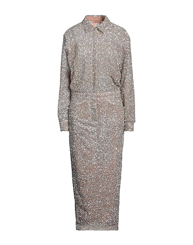 N°21 Elegant dress Silver 50% Polyamide, 50% Polyester