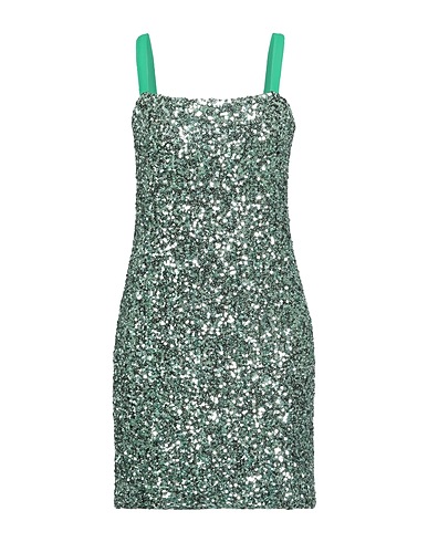 MO.DE.RN Kurzes Kleid Grün 97% Polyester, 3% Elastan