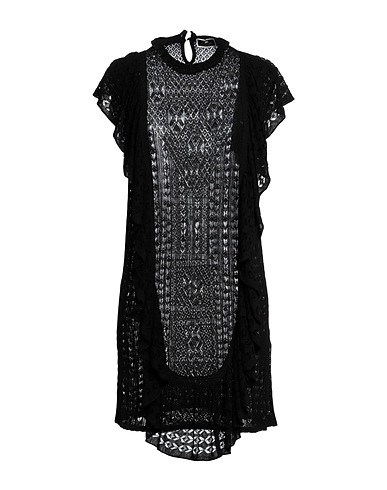 ELISABETTA FRANCHI Short dress Black 88% Viscose, 12% Polyester