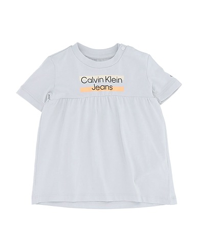 CALVIN KLEIN JEANS Robe bébé GRIGIO CHIARO 93% Coton, 7% Élasthanne