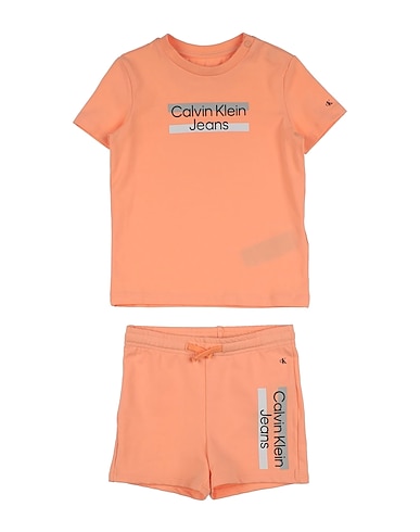 CALVIN KLEIN JEANS Babykleidung-Set  Pfirsich 93% Baumwolle, 7% Elastan