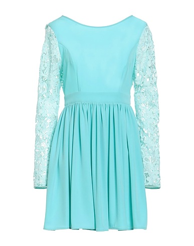 FELEPPA Short dress Turquoise 95% Polyester, 5% Elastane
