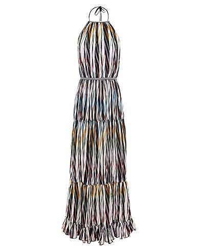 MISSONI Long dress White 70% Cotton, 30% Viscose