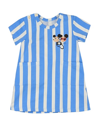 MINI RODINI Vestido para bebé  Azure 95% Organic cotton, 5% Elastane