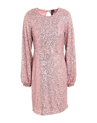 VERO MODA Sequin dress Antique rose 100% Polyester