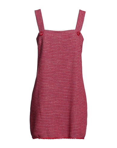 PINKO Kurzes Kleid Rot 56% Baumwolle, 31% Polyester, 8% Viskose, 3% Polyamid, 2% Metallfaser