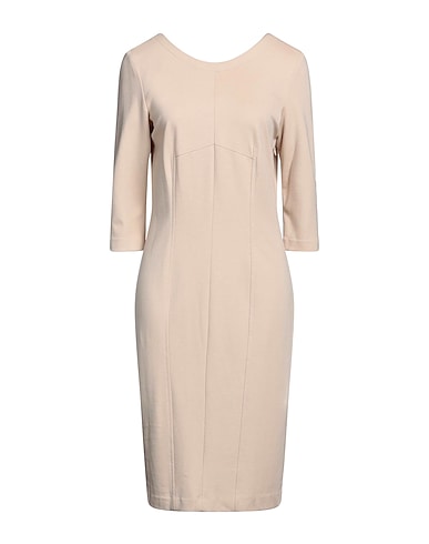 SIMONA CORSELLINI Short dress BEIGE 70% Viscose, 22% Polyamide, 8% Elastane