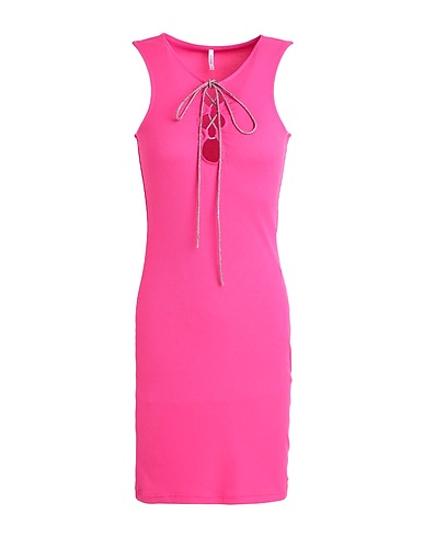 ONLY Kurzes Kleid Fuchsia 93% Polyester, 7% Elastan