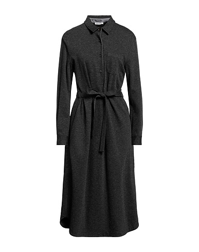 CAPPELLINI by PESERICO Hemdkleid Braungrau 78% Viskose, 14% Schurwolle, 8% Polyamid, Polyester, Elastan