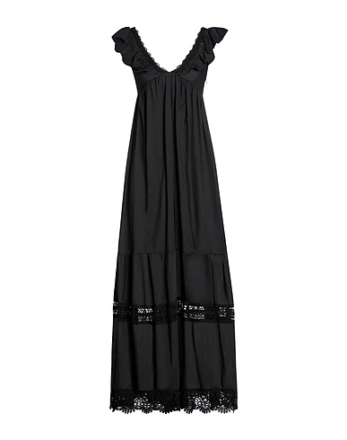 LIU •JO Long dress Black 100% Cotton