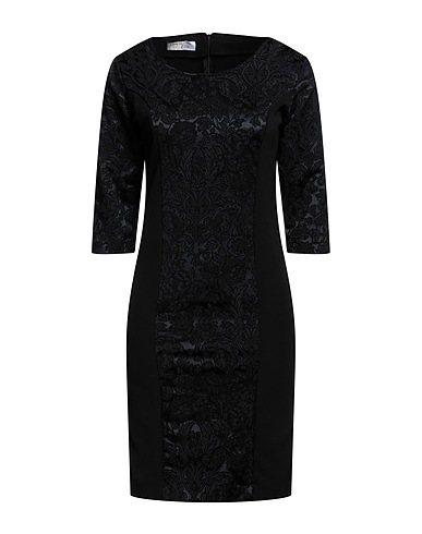 EAN 13 Kurzes Kleid Schwarz 78% Viskose, 20% Metall, 2% Elastan
