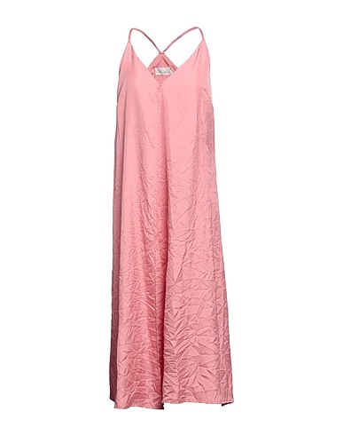 CLAUDIE Vestito midi Rosa 100% Poliestere