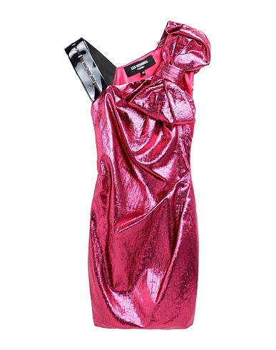 LES HOMMES - FEMME Sheath dress Fuchsia 71% Viscose, 29% Polyimide