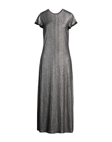 MAJESTIC FILATURES Vestito lungo Piombo 94% Lino, 6% Elastan