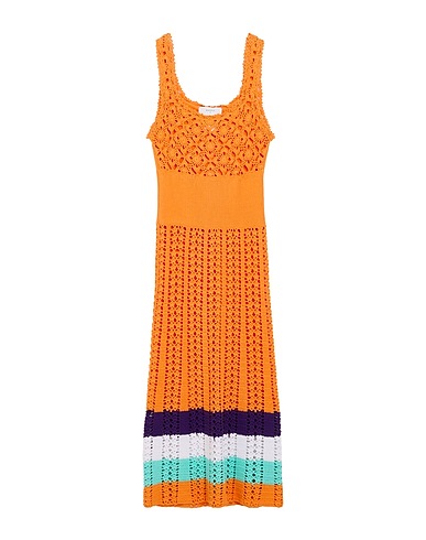 BEATRICE .B Midi dress ARANCIONE 100% Cotton