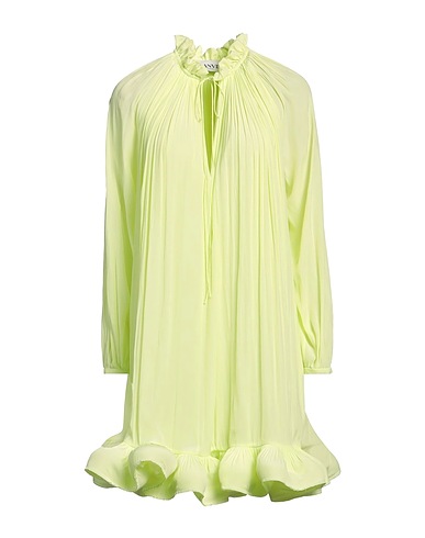LANVIN Short dress Lime green 100% Polyester
