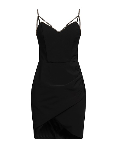 ELISABETTA FRANCHI Sheath dress Black 84% Polyamide, 16% Elastane