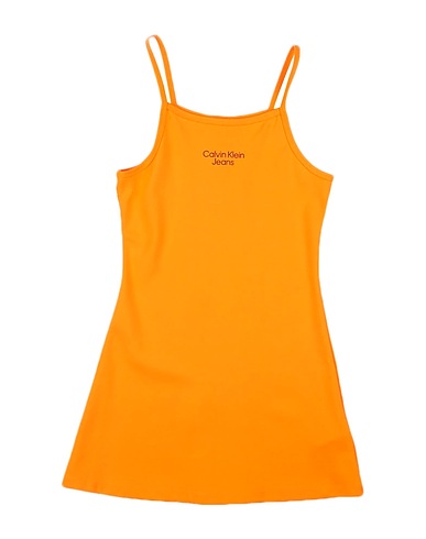 CALVIN KLEIN JEANS Dress Orange 66% Viscose, 30% Polyamide, 4% Elastane