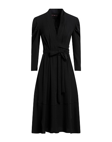 HIGH Midi dress Black 95% Polyester, 5% Elastane