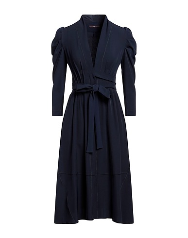 HIGH Midi dress Midnight blue 95% Polyester, 5% Elastane