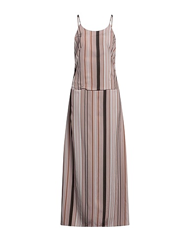 CLAUDIE Long dress Light brown 90% Viscose, 10% Nylon