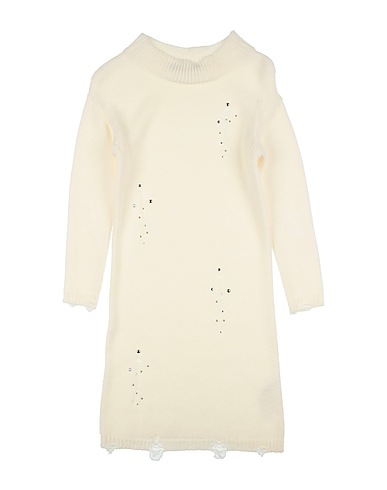 RELISH Dress Off white 75% Acrylic, 10% Wool, 10% Viscose, 5% Alpaca wool