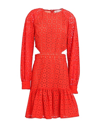 MICHAEL MICHAEL KORS Robe courte Orange 100% Coton