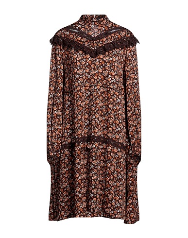 HIGH Vestito corto Marrone 100% Rayon