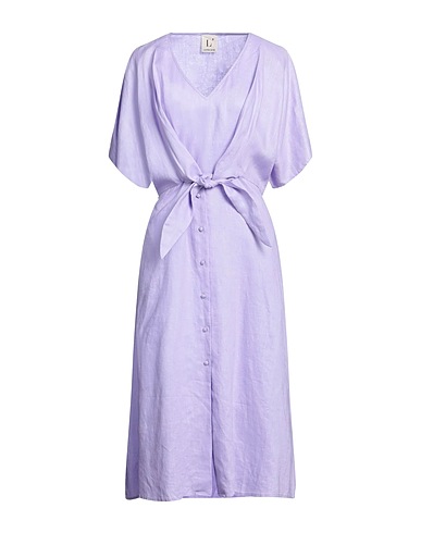 L' AUTRE CHOSE Midi dress Lilac 100% Linen