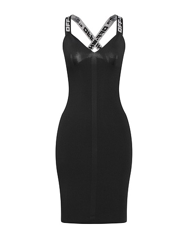 OFF-WHITE™ Short dress Charcoal 88% Polyester, 9% Polyamide, 3% Elastane