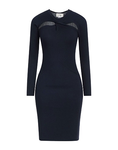 VICOLO Vestito corto Blu notte 70% Viscosa, 30% Poliestere