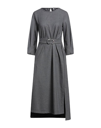 PESERICO Midi dress Lead 72% Polyester, 22% Viscose, 6% Elastane