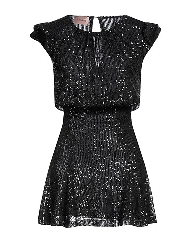 LE TWINS Vestito corto Nero 100% Poliammide